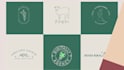 design minimalist line art signature  hand drawn botanical logo