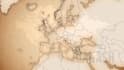 do travel map animation with icon, text and music