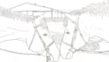 make digital line drawing for coloring book page