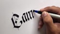 write in gothic calligraphy for you