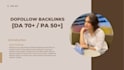 do organic traffic with manual and contextual backlink building