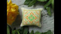 sew a needle cushion or a pincushion with hand embroidery