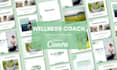 design wellness coach instagram template in canva