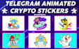 create animated telegram stickers pack for your crypto project