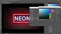make neon logo,neon text,neon sign and 3d neon intro