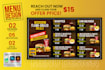 do eye catching digital menu board  static or animated TV menu design