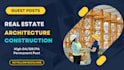 publish construction, real estate or architect guest posts