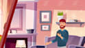 do motion graphic video with music background