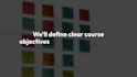 deliver course content, online course creation, course development and mockup