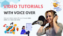 make professional video tutorials with voice over