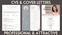 write design a modern professional resume, cover letter CV for your application