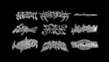 do chrome type y2k spinning animation 3d logo fast service