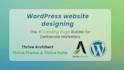 built wordpress web using thrive architect and thrive themes