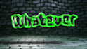 create a 3d text logo wiggle liquid animation