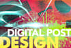 design digital post flyer