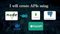 develop backend with nodejs, go and fastapi