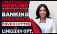 write banking resume, sales, marketing, accounting, resume writing, cover letter