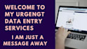 do urgent data entry and email virtual assistant