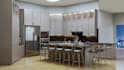 design modern kitchen, bathroom, office space design, 3d rendering, cad drafting