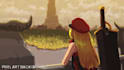 draw you professional pixel art scene and background