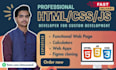 design a responsive website using html CSS and javascript