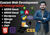 build responsive full stack web app with modern  technology