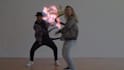 professionaly make lighting effects and neon scribble on dance video