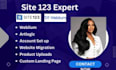 redesign site123 weblium unbounce carrd airo landing page