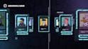 design vector nft collection and anime style set