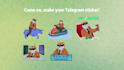 create telegram crypto stickers animation pack