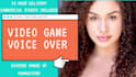 record professional video game voice over