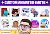 create custom twitch emotes animated GIF for twitch, discord, kick