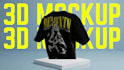 make 3d clothing mockups animation for your brand