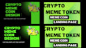 create crypto meme coin website and token website
