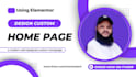 design unique custom homepage design with elementor