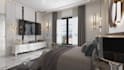 do interior design of bedroom, kitchen, bathroom and balcony