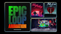 create seamless loop animations for music videos and streams