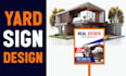 creative ads banner design, yard sign, website banner design