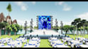 creative a 3d stage design for event
