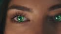 do tech girl hologram logo intro