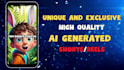 create ai shorts for tiktok creativity program and, youtube