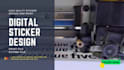 do custom unique sticker design label, logo, round, patch