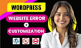 fix wordpress issues, wordpress bug fix, fix wordpress errors, woocommerce fix