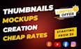 design creative mockup thumbnails pictures for etsy listing