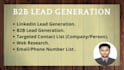 provide b2b and linkedin leads for grows sales