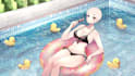 draw and animate summer beach pool ych