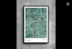 design a custom minimalist map, wall poster, any city