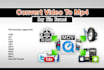 convert mov to mp4 video or convert any other video format
