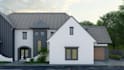 create revit 3d model, architectural 3d rendering and house exterior