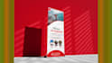 do roll up banner, retractable, sign billboard design